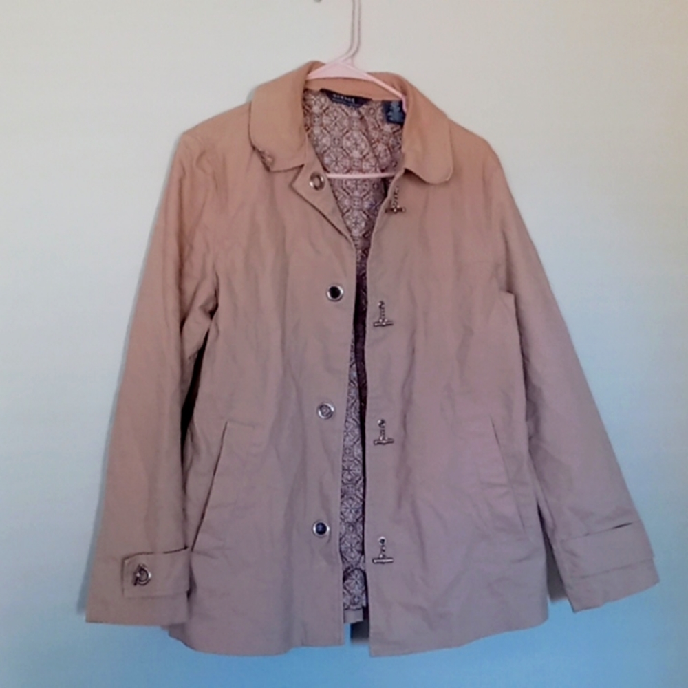 Chic Khaki Toggle Jacket